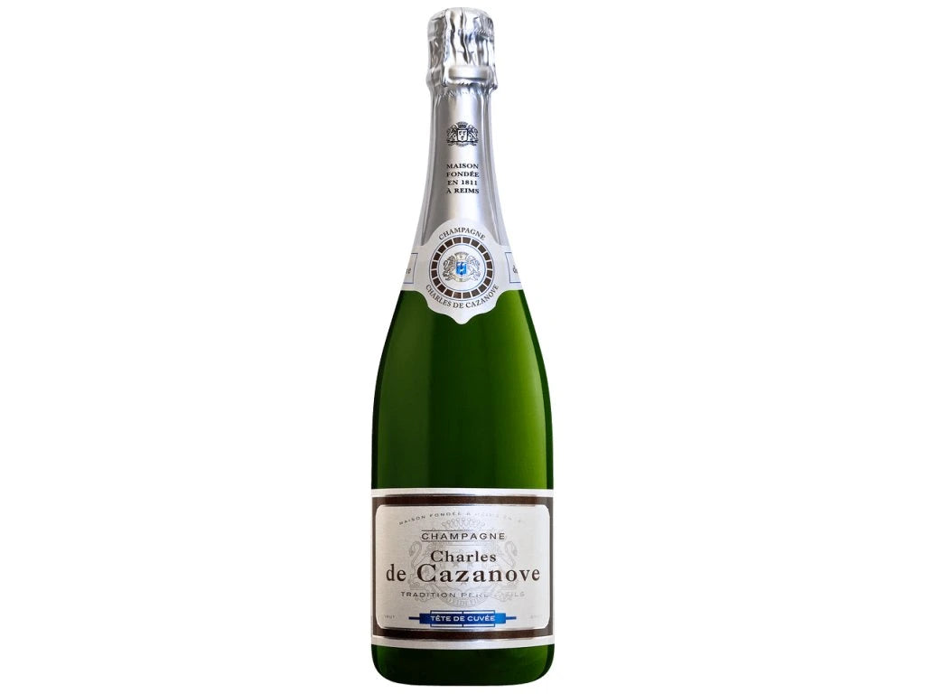 CHAMPAGNE CHARLES DE CAZANOVE BRUT TÊTE DE CUVÉE 75 cL