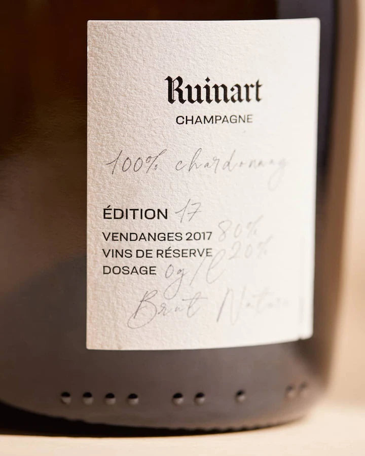 RUINART CHAMPAGNE BLANC SINGULIER BRUT NATURE EDITION 17 75 cL GIFT BAG