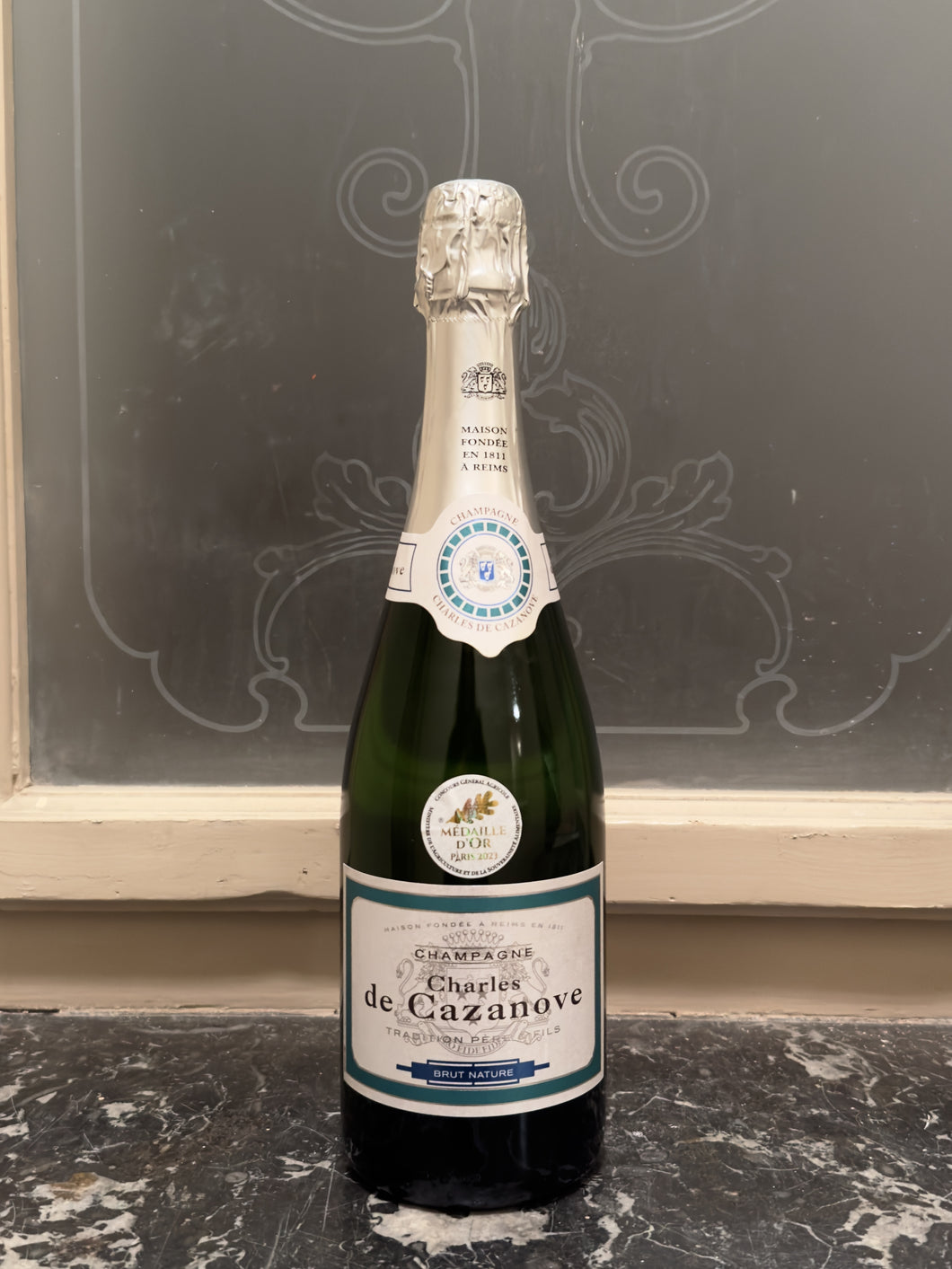 CHAMPAGNE CHARLES DE CAZANOVE BRUT NATURE 75 cL