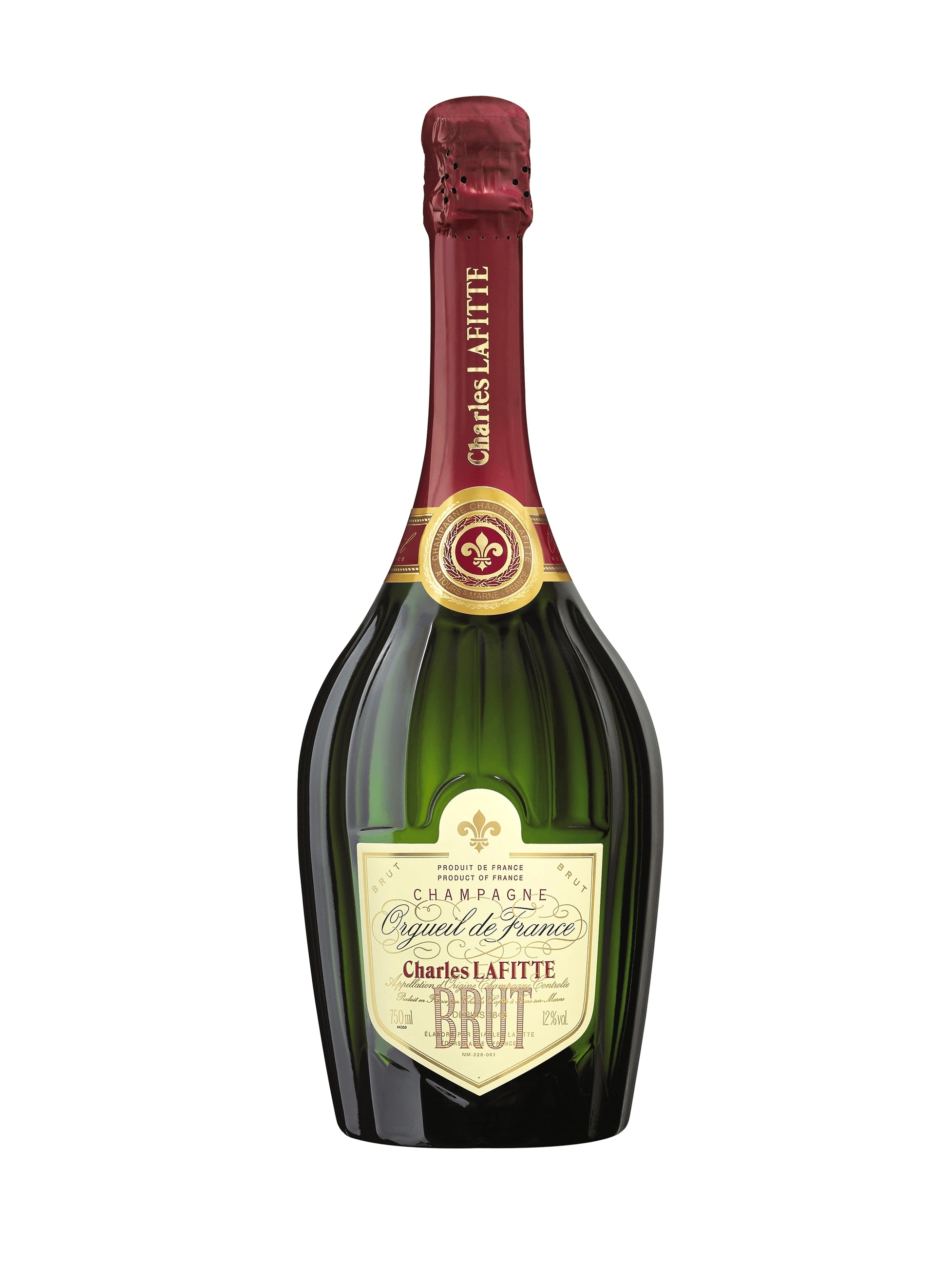 CHARLES LAFITTE ORGUEIL DE FRANCE BRUT 75 cL 12,5 %