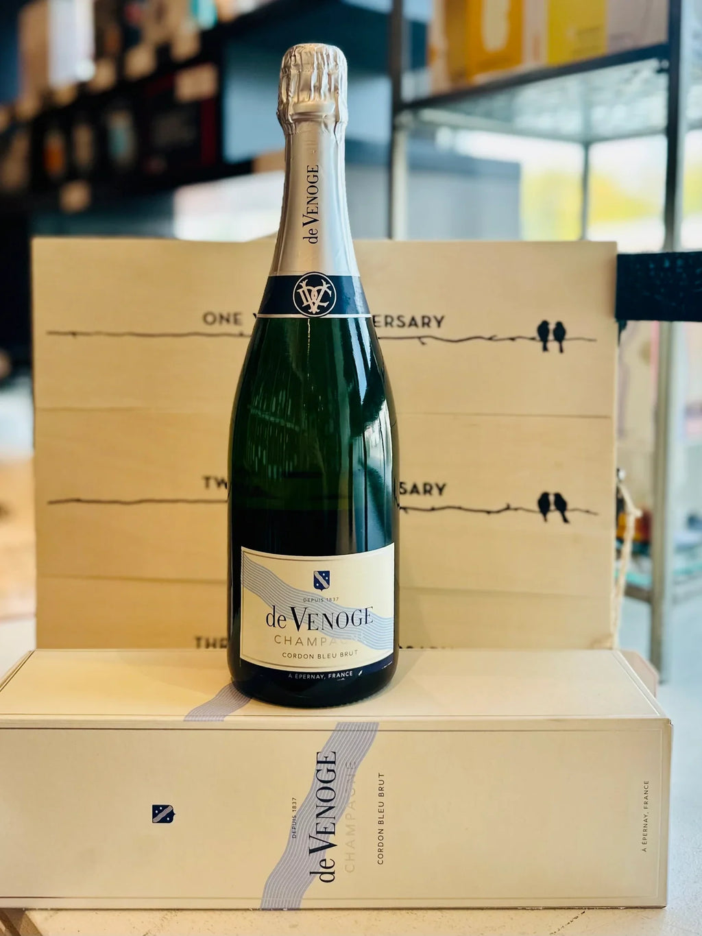 CHAMPAGNE DE VENOGE CORDON BLEU BRUT 75 cL GIFT BOX