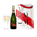G.H.Mumm Cordon Rouge Brut coffret 75 cL set se dvěmi skleničkami