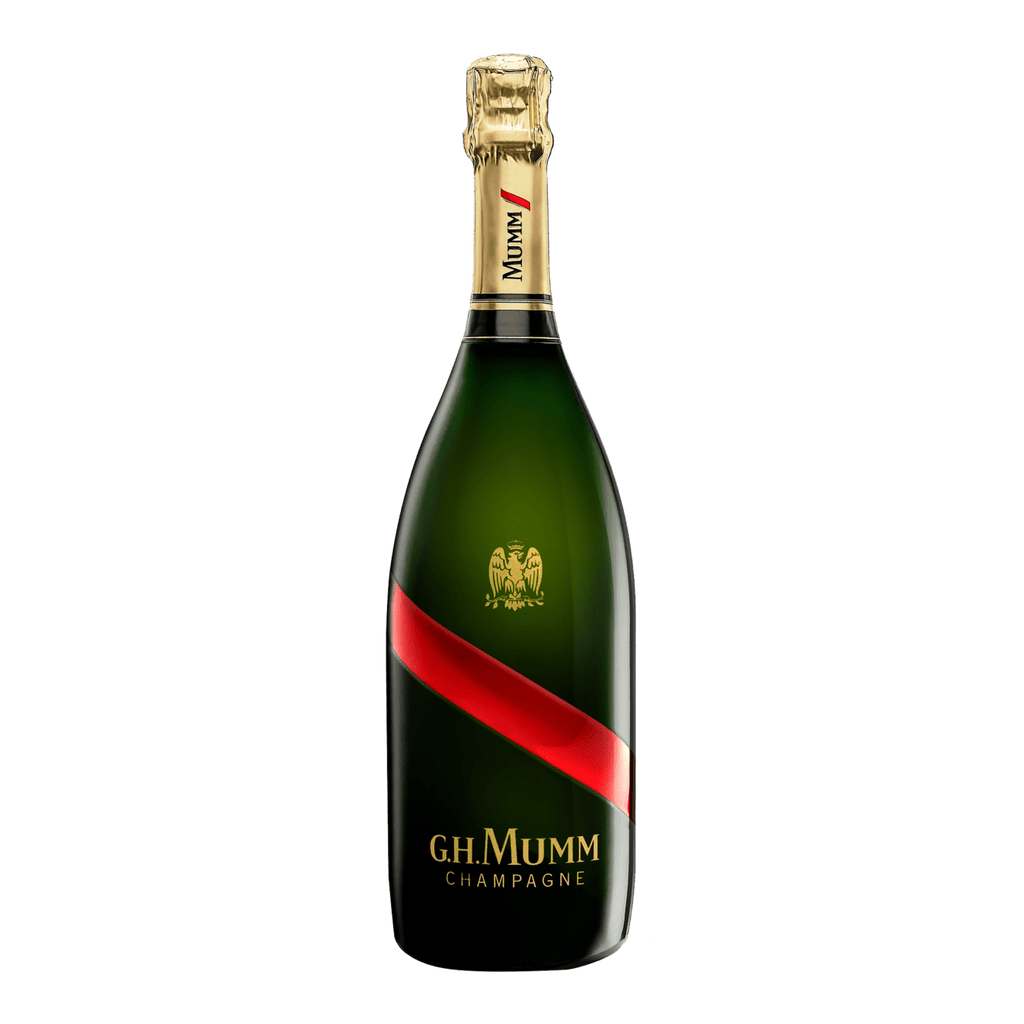 G.H.MUMM GRAND CORDON BRUT COFFRET 75 cL 12 % SET SE DVĚMI SKLENIČKAMI, GIFT BAG
