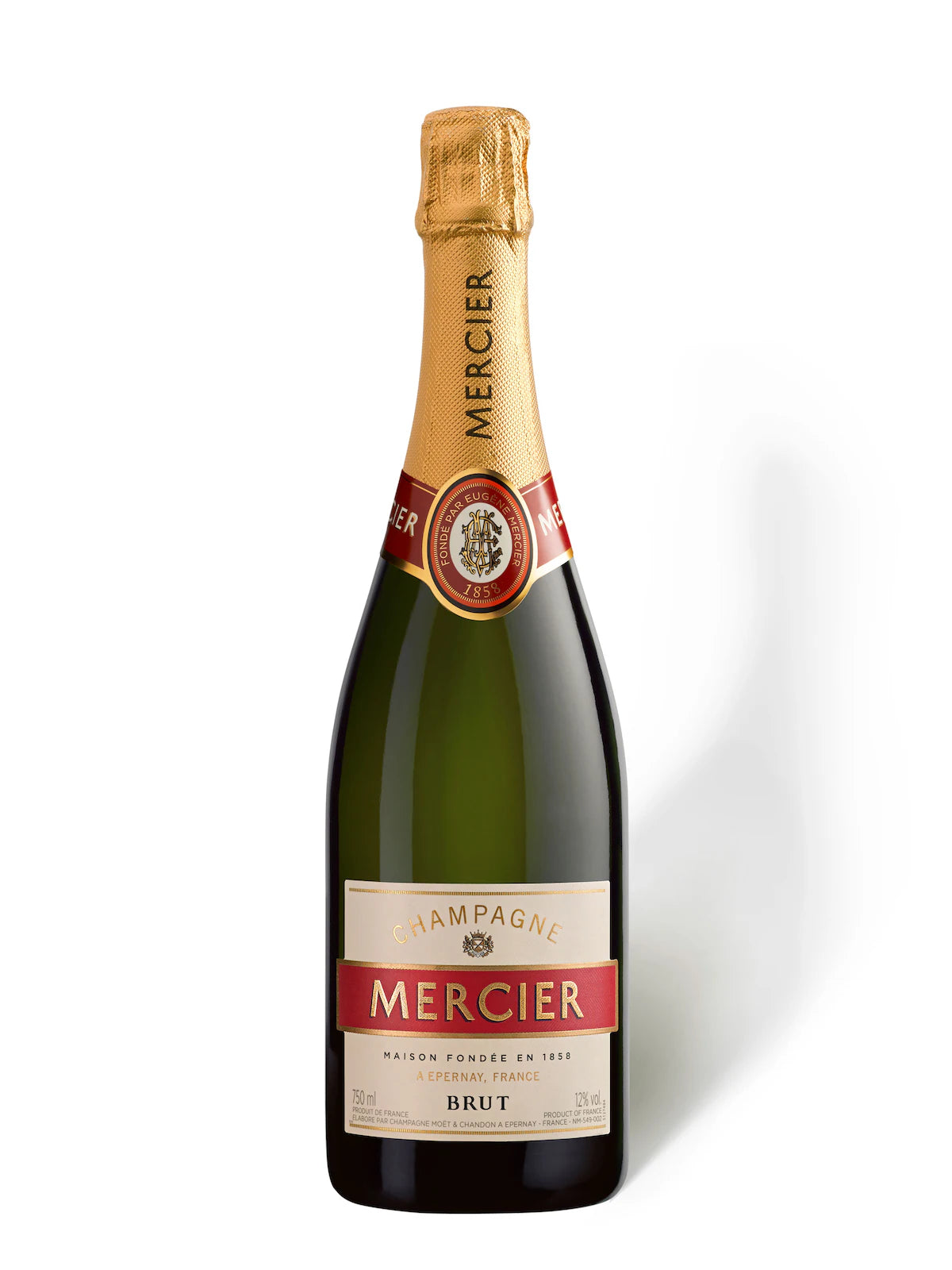 CHAMPAGNE MERCIER BRUT 75 cL GIFT BAG & FLUTE