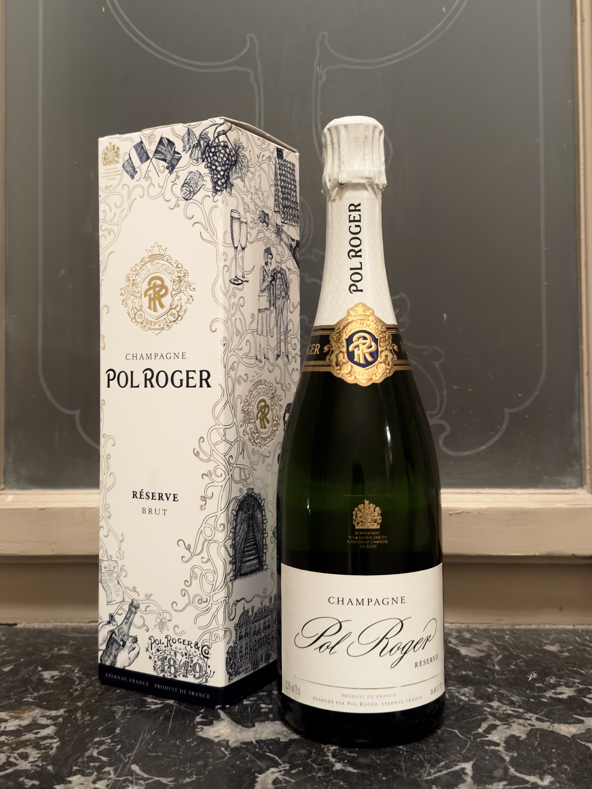 CHAMPAGNE POL ROGER RÉSERVE BRUT 75 cL GIFT BOX