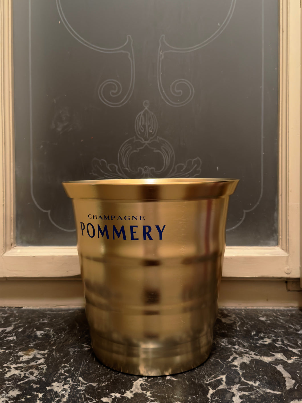 CHAMPAGNE POMMERY ICE BUCKET GOLD