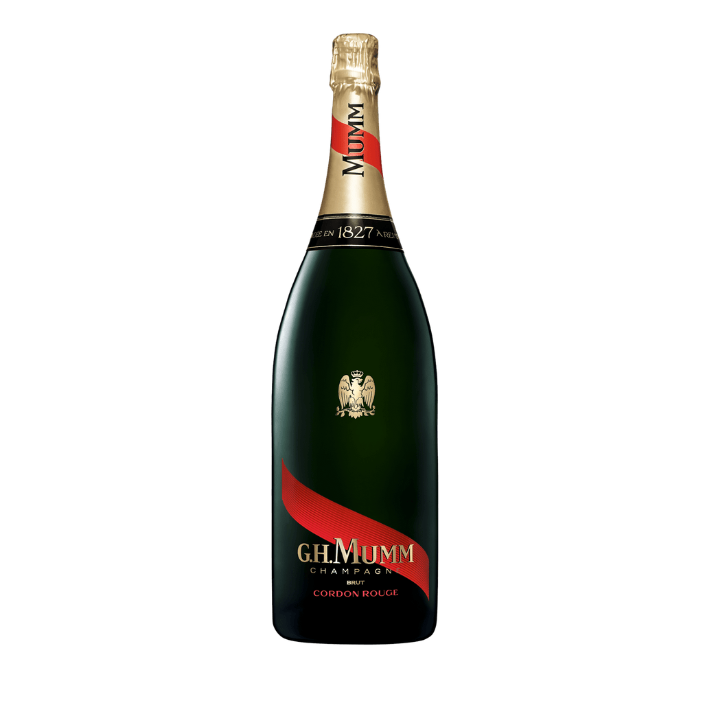 G.H.MUMM CORDON ROUGE BRUT COFFRET 75 cL SET SE DVĚMI SKLENIČKAMI
