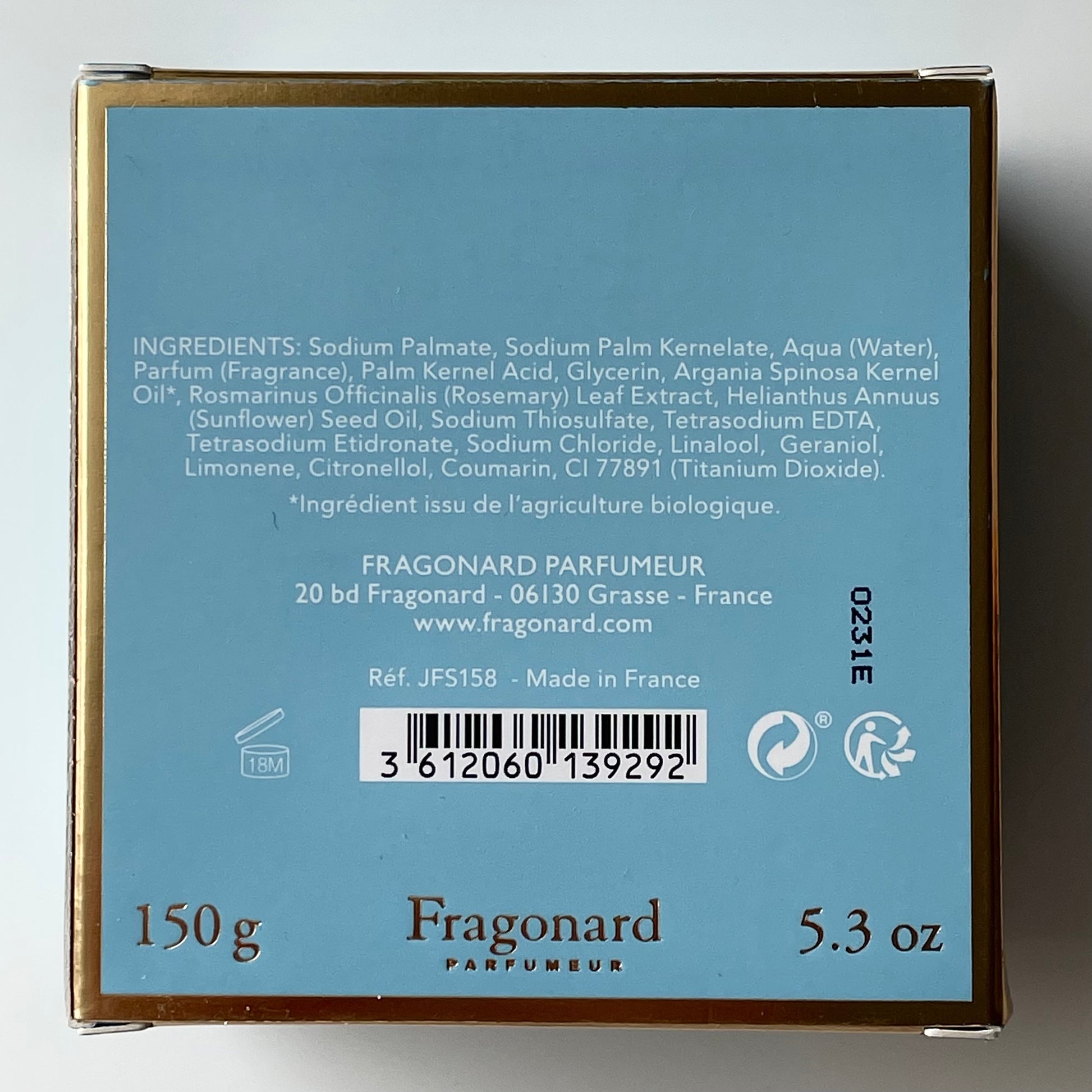 LE JARDIN DE FRAGONARD 150 g – růže a levandule
