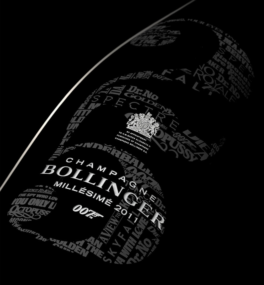 CHAMPAGNE BOLLINGER 007 BRUT MILLÉSIMÉ 2011 LIMITED EDITION 75 cL GIFT BAG