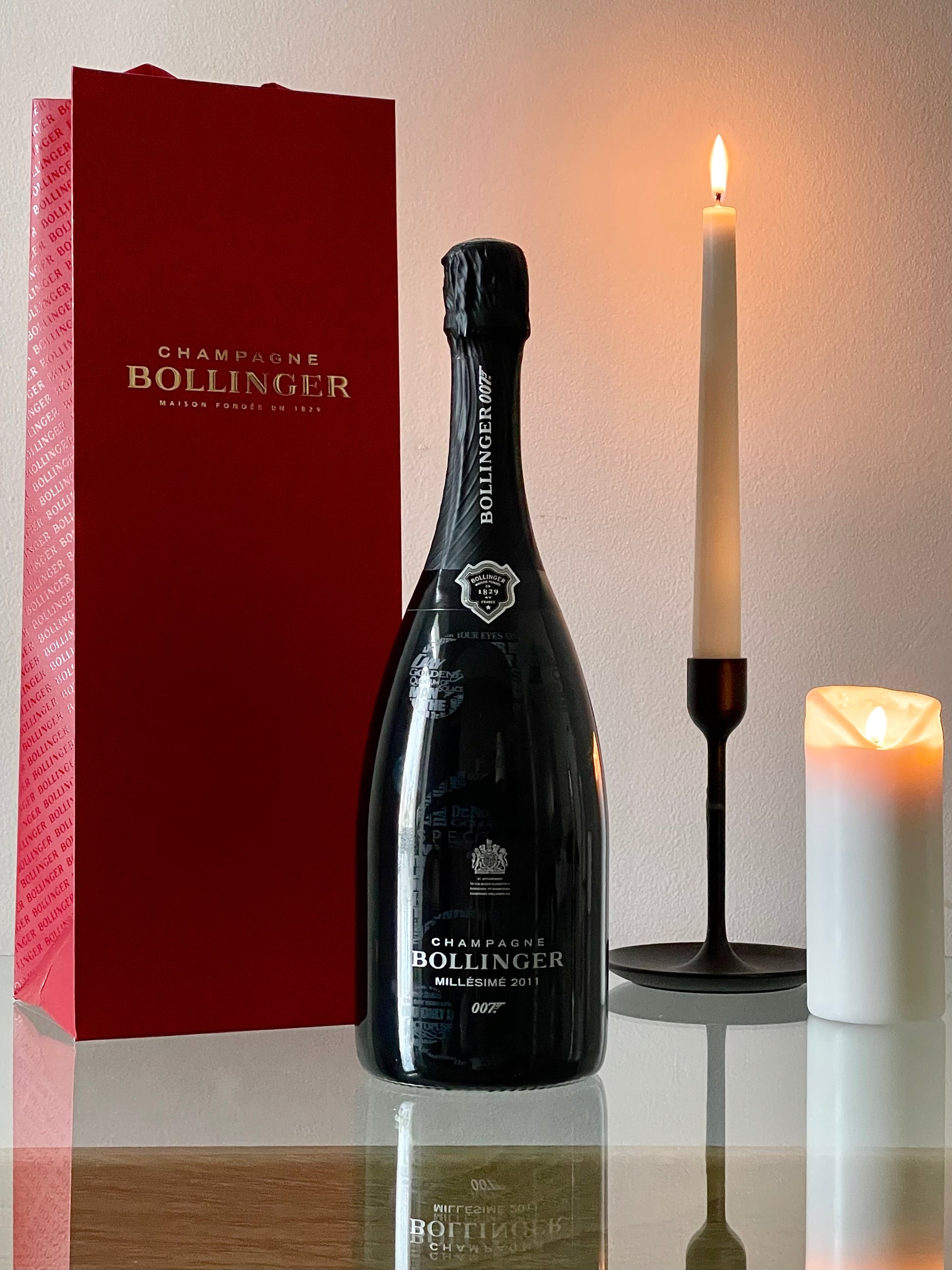 CHAMPAGNE BOLLINGER 007 BRUT MILLÉSIMÉ 2011 LIMITED EDITION 75 cL GIFT BAG
