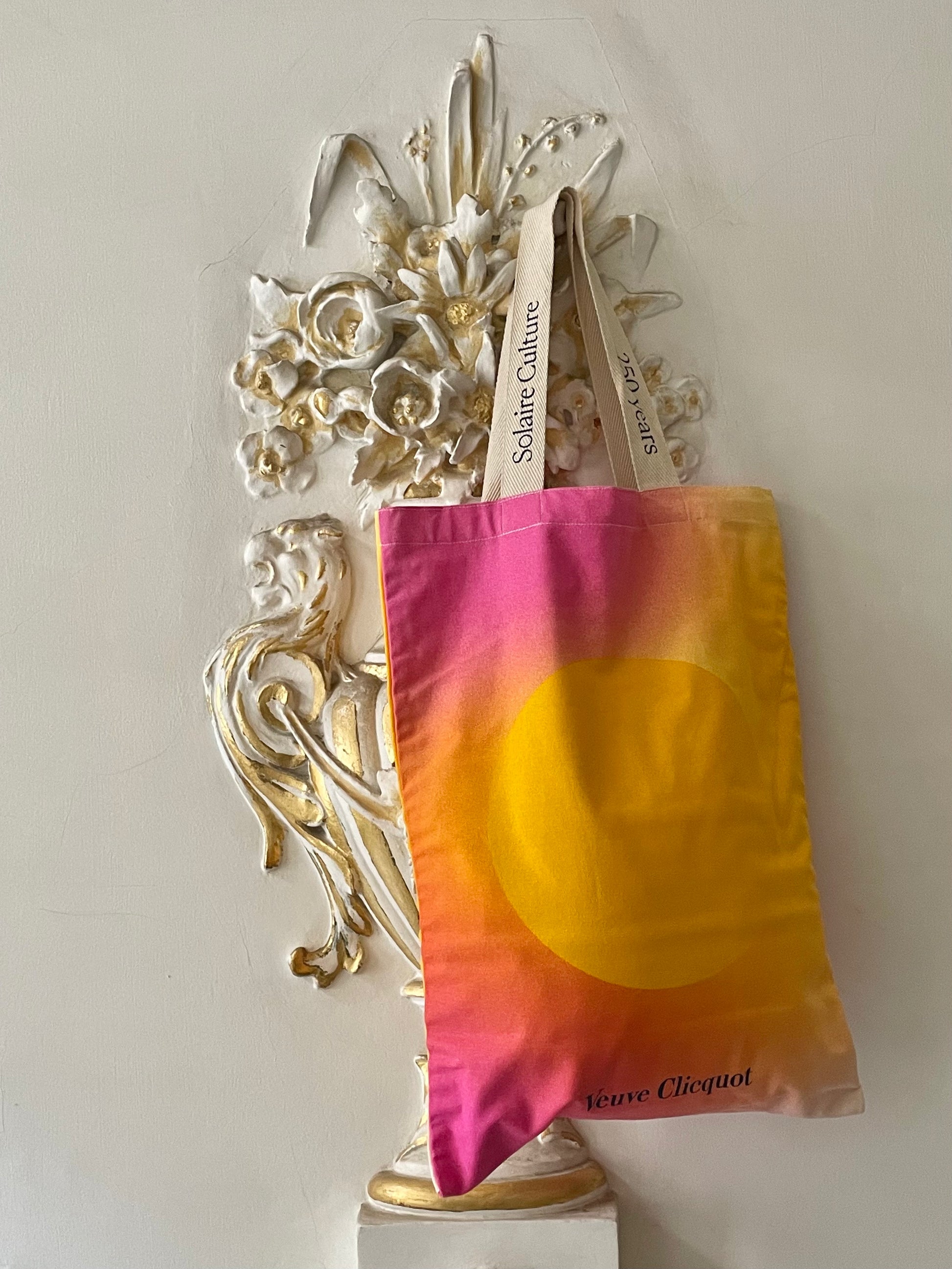 VEUVE CLICQUOT 250 SOLAIRE CULTURE ANNIVERSARY TOTE BAG