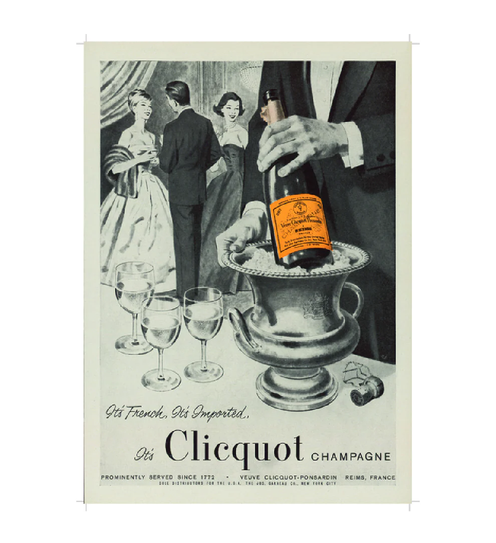 VEUVE CLICQUOT Limited Edition Poster 250TH ANNIVERSARY YELLOW LABEL POSTER