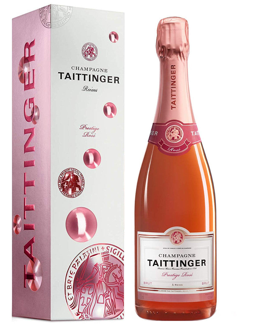 CHAMPAGNE TAITTINGER PRESTIGE ROSÉ 75 cL GIFT BOX, GIFT BAG